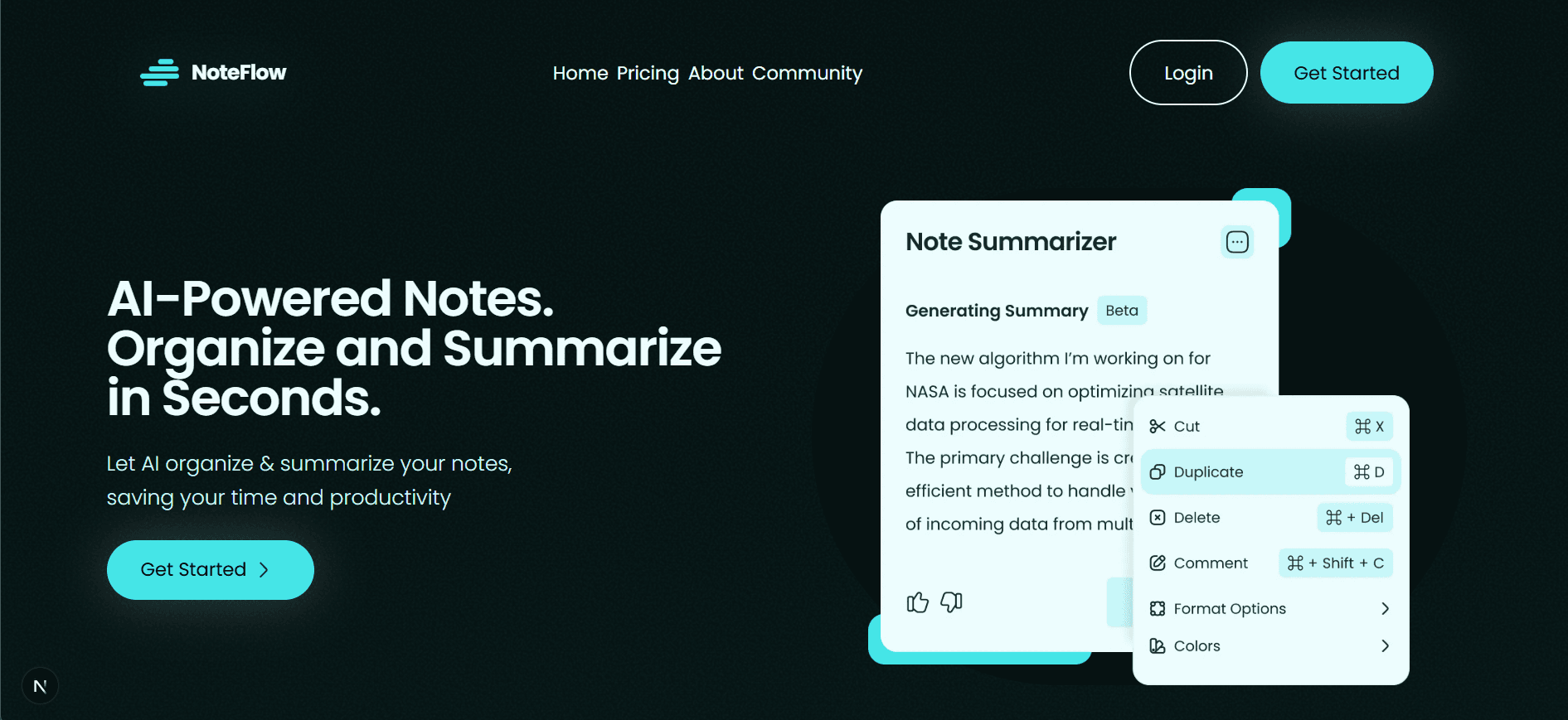 AI Note Taker App